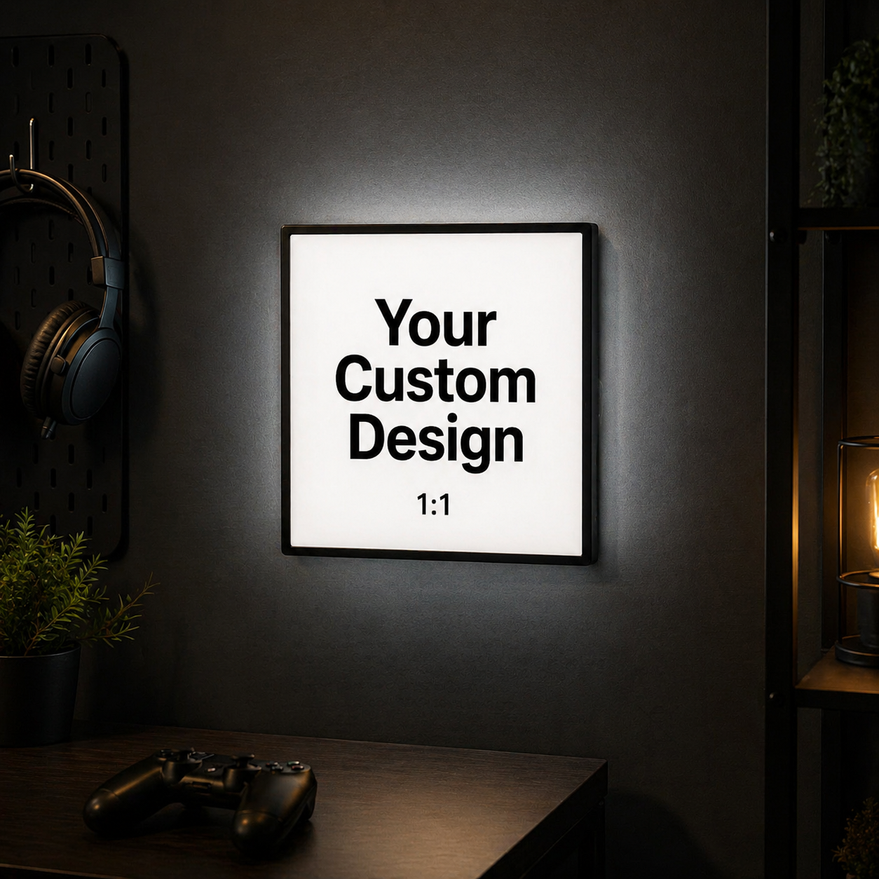 MCL | GlowPanel™ — Custom LED Wall Art (Square 1:1 Ratio)