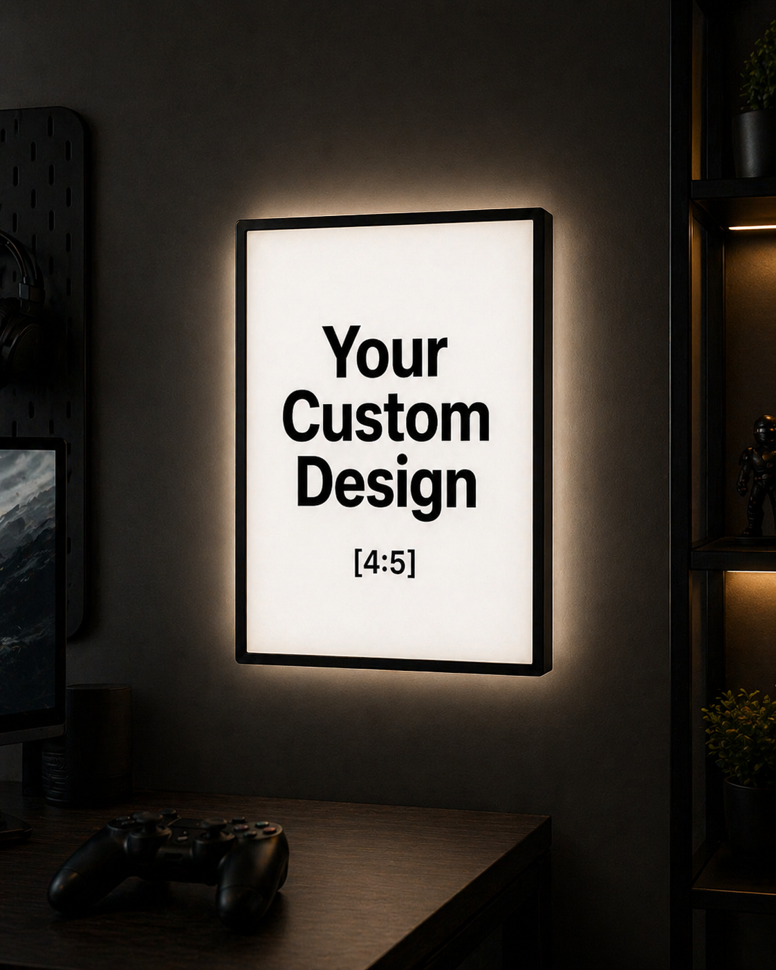MCL | GlowPanel™ — Custom LED Wall Art (Portrait 4:5 Ratio)